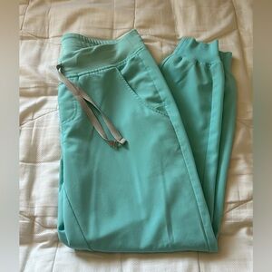 Limited Edition Figs Fresh Aqua Zamora Joggers Small Petite Regular length